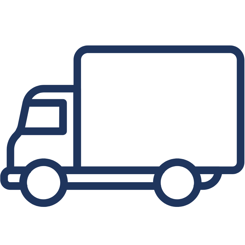 Outline drawing of a van